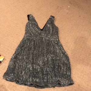 Ark and Co navy shiny dress